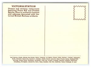 Victoria Station Purveyor Of Prime Rib & Potable Spirits Continental View Card 