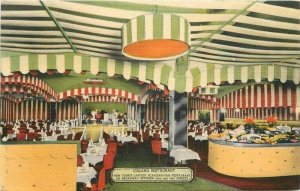 1950s New York City Iceland Restaurant Interior Colorpicture Postcard 22-11593