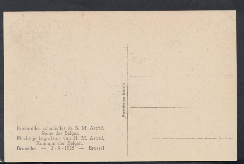 Belgium Postcard - Bruxelles - Funerailles Solennelles De S.M.Astrid T5728