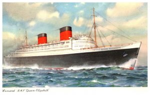 R M S Queen  Elizabeth   Cunard Line