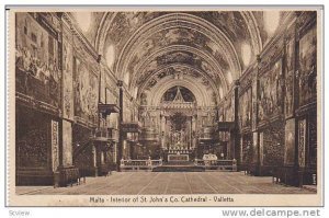 Interior of St.John's Co. Cathedral, Valletta, Malta, 00-10s