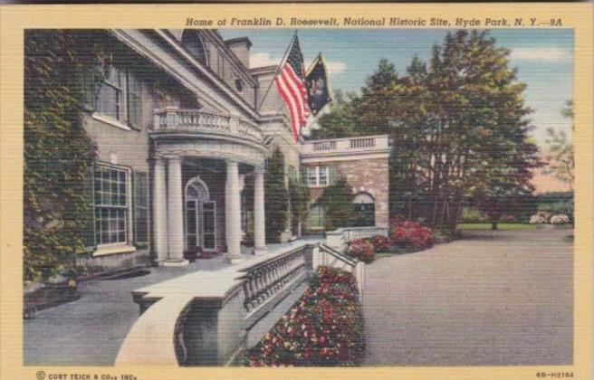 New York Hyde Park Home Of Franklin D Roosevelt Curteich