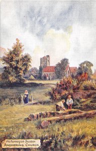 Angmering Church Picturesque Sussex UK Tuck Oilette postcard