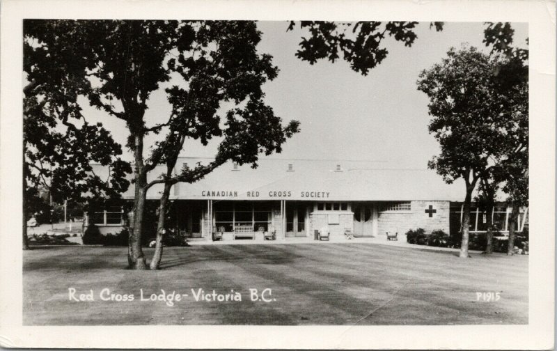 Victoria BC Canadian Red Cross Society Lodge c1962 Real Photo Postcard G72