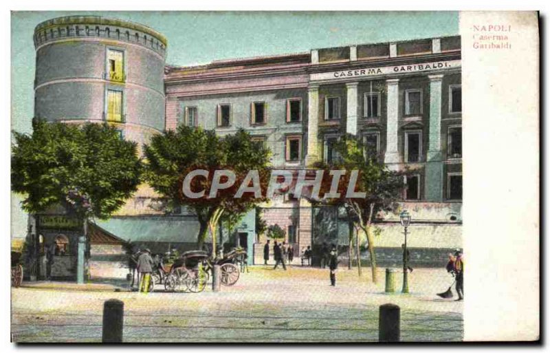 Postcard Old Napolei Caserna Garibaldi