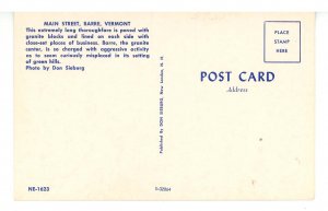 VT - Barre. Main Street ca 1960