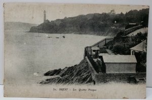 Brest France Lea Quatre Pompes Postcard A5