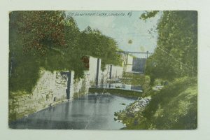 C.1900-10 Old Government Locks, Louisville, Ky. Vintage Postcard F75 