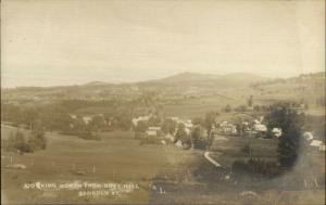 Lincoln VT North from Gove Hill c1910 Real Photo Postcard