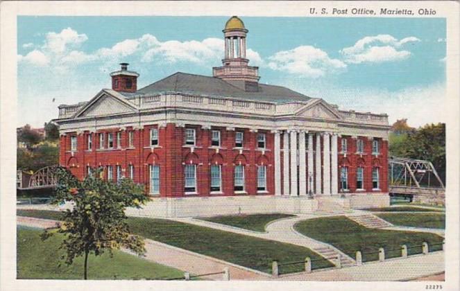 Ohio Marietta Post Office Curteich