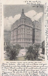 The Ansonia Apartments, Broadway at 73rd-74th Streets, New York, 1904 Postcard