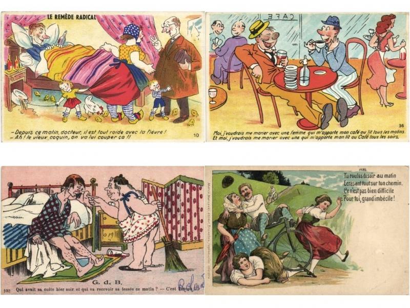 HUMOUR COMIC 105 CPA pre- 1950