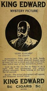 1880-1890s Trade Card King Edward Cigars Tobacco Jobbers Rare New York Rare!!