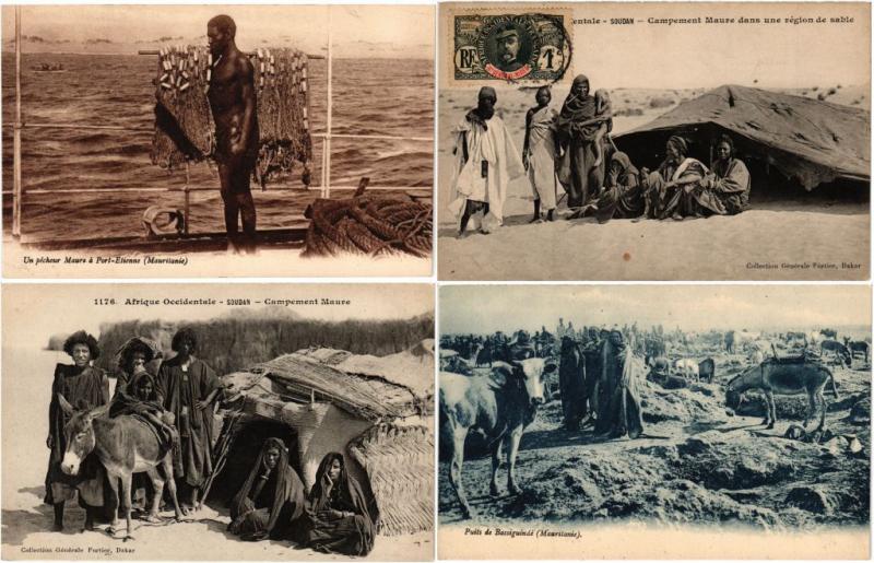 MAURITANIA AFRICAN OCCUPATION 30 CPA AFRIQUE Vintage Postcards 1910-1950 (L3529)