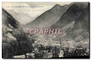 Old Postcard Cauterets Hautes Pyrenees General view