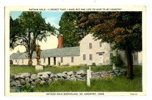 CT - South Coventry. Nathan Hale Birthplace