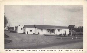 Tuscaloosa Alabama AL Motor Court Motel Vintage Postcard