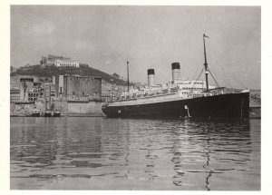 VINTAGE CONTINENTAL SIZE POSTCARD THE HOMERIC OF WHITE STAR LINE (REPRODUCTION)