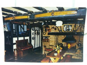 Vintage Postcard Interior of the White Horse Inn at Sibton Saxmundham
