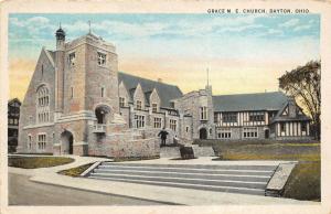 Dayton Ohio 1924 Postcard Grace M.E. Church