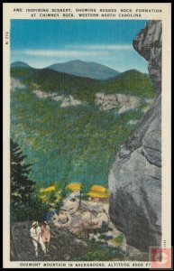 AWE Inspiring Scenery, Showing Rugged Rock Formation, W.N.C.