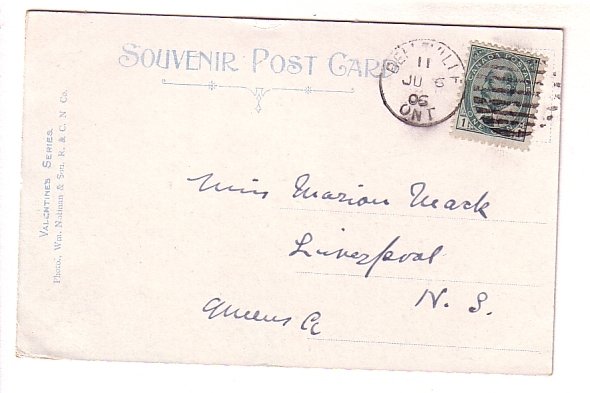 View From Devil's Oven, Thousand Islands, Ontario, Used 1906