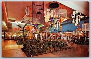 Court Of Birds Chris-Town Shopping Center Phoenix AZ UNP Chrome Postcard A13