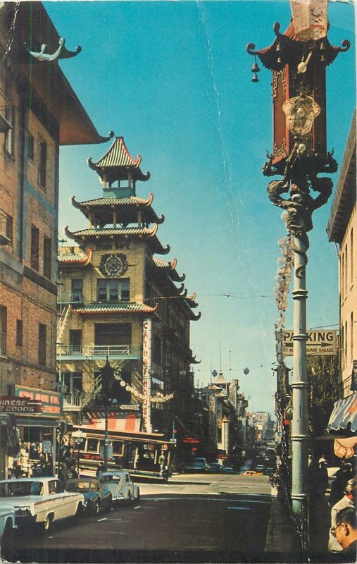 Postcard USA San Francisco CA Chinatown Grant Avenue 