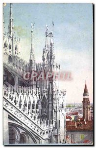 Old Postcard Milano duomo