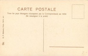 Boulanger Postcard; Orange Tabby & White Cat by Red Curtains, K.F. Paris 897