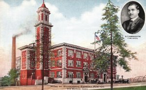 Vintage Postcard Home of Successful Farming Pub Company Building Des Moines Iowa