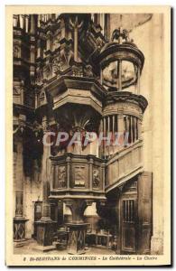 Old Postcard Saint-Bertrand-de-Comminges The cathedral's pulpit