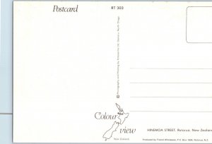 Hinemoa Street Rotorua New Zealand Postcard