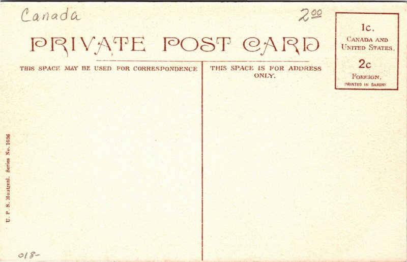 Postcard ON Kingston Wardens Residence Penitentiary ~1910 S97