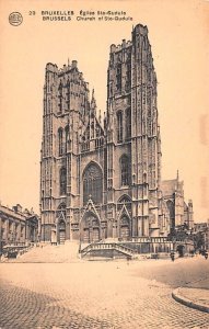 Church of Ste Gudule Brussels Belgium Unused 