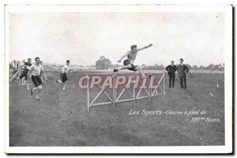 Old Postcard Sports Race walk 110m hurdles