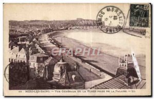 Old Postcard Mers les Bains Vue Generale Taking the Beach Cliff