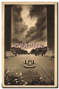 Old Postcard Paris Strolling Tomb Of Unknown Soldier