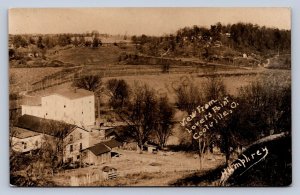 J87/ Coolville Ohio RPPC Postcard c1910 Athens Co Mill Lovers Point 1580