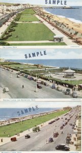 The Lawns Hove Sussex 3x SAMPLE 1970s Postcard s