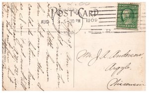 1909 Bear Pit Bever Park Cedar Rapids Iowa Vintage Postcard Posted