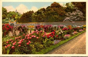 North Carolina Biltmore House The Walled Garden 1960