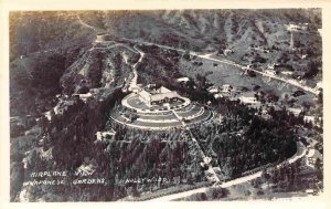 Japanese Gardens Aerial View Hollywood California 1950s RPPC Real Photo postcard