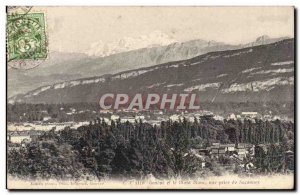 Switzerland - Geneva - and Mont Blanc shooting Saconnex - Old Postcard