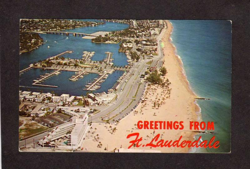 FL Greetings From  Ft Fort Lauderdale Florida Postcard PC Yankee Clipper Hotel