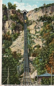 12634 The Steep Grade, Incline Railway Up Lookout Mountain, Tennessee 1947