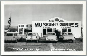 BEAUMONT CA MUSEUM OF HOBBIES VINTAGE REAL PHOTO POSTCARD RPPC