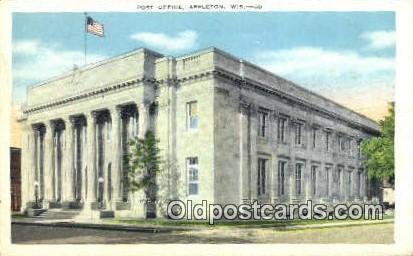 Appleton, Wis USA Post Office 1937 