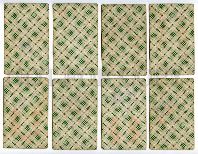 160161 Trappola RUSSIAN 32 PLAYING CARDS 19 century CIRCUS