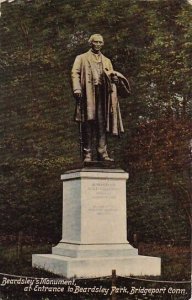 Beardsley Monument At Entrance To Beardsley Park Bridgeport Connesticut 1910
